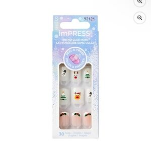 KISS imPRESS Holiday Press on Nails | Holiday Playlist | White, Short